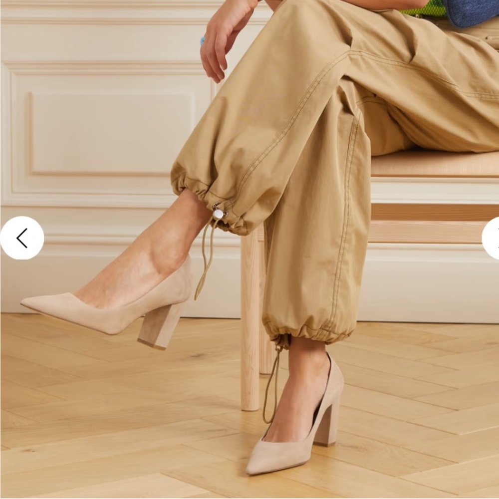 Stuart Weitzman Stuart 85mm Block Heel Pumps - image 1